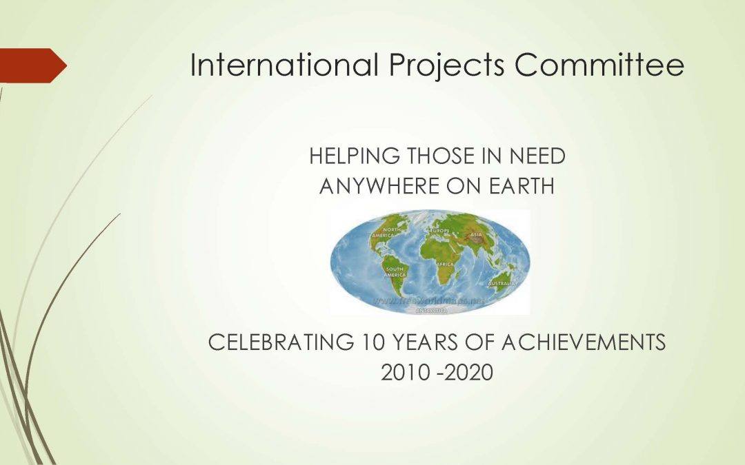 International Projects Committee Presentation
